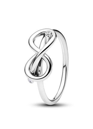 Серебряное кольцо pandora "узел бесконечности"