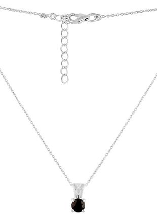 Серебряное колье komilfo с натуральным сапфиром 1.036ct, вес изделия 2,23 гр (2118473) 450480 размер