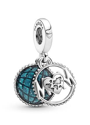 Серебряное ожерелье pandora "лучшая мама в мире"