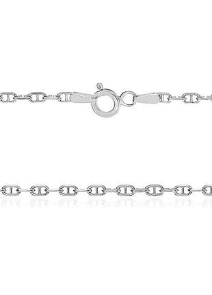 Серебряная цепочка, якорь гуччи (251р), размер 55 см x 0,2 см, вес: 5.4 г