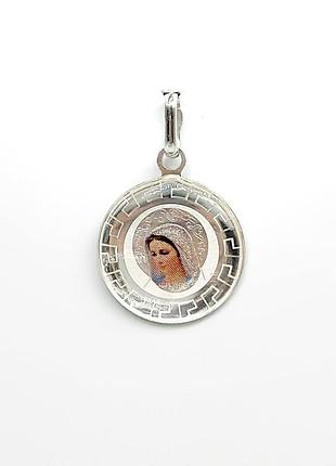 Серебряная подвеска "дева мария"