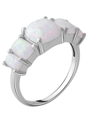 Срібне кільце komilfo з опалом 1.446ct, вага виробу 2,76 г (2049968) 18 розмір