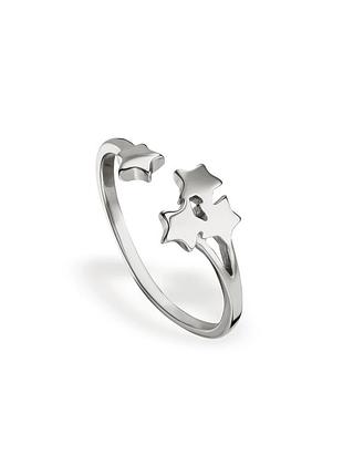 Серебряное кольцо со звездочками