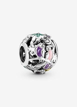 Серебряное ожерелье pandora "жители джунглей"