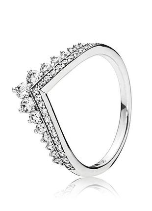 Серебряное кольцо pandora "желание принцессы"