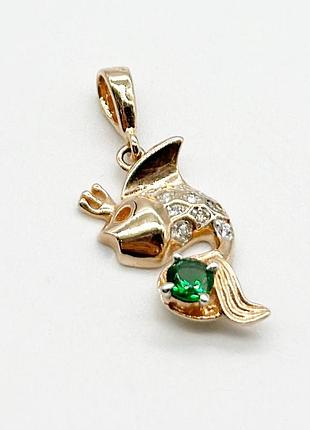 Серебряный подвес со вставкой фианит