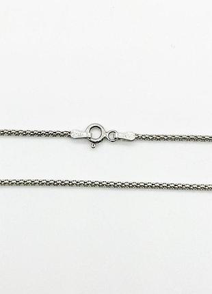 Серебряная цепочка, корейская (попкорн) (175р 4/50), размер 45 см x 0,15 см, вес: 2.6 г