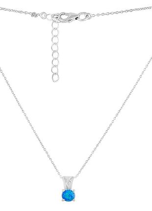 Срібне кольє amari з опалом 0.425ct, вага виробу 2,15 г (2118497) 450480 розмір