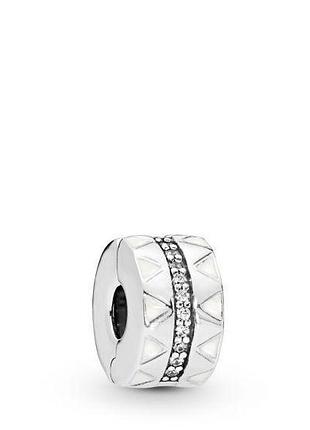 Серебряные бусины pandora "блестящие линии"