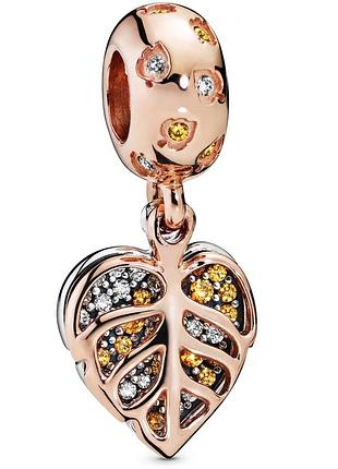 Серебряное ожерелье pandora "осенние листья"