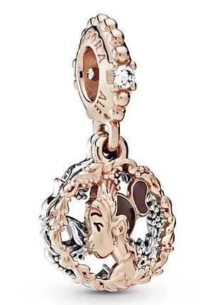 Серебряная бусина pandora "принцесса лягушка disney"