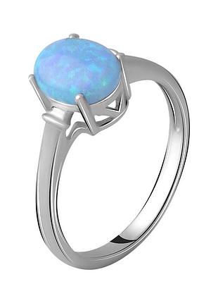 Серебряное кольцо amari с опалом 0.788ct, вес изделия 2,14 гр (2060987) 17 размер