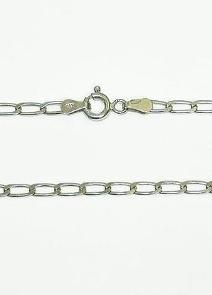 Серебряная цепочка, плетение гурмет (панцирь) длинный, размер 55 см x 0,25 см, вес: 6.4 г