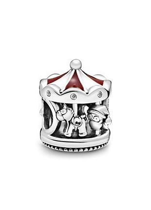 Серебряное кольцо pandora "карусель"