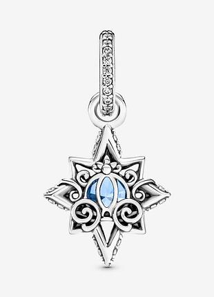 Серебряное ожерелье pandora disney cinderella blue star pendant