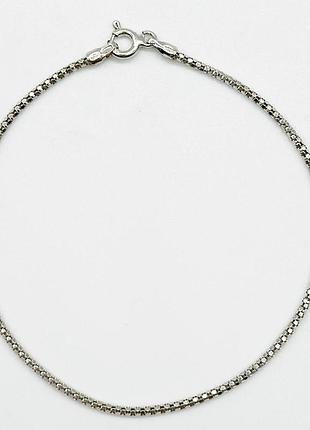 Серебряный браслет, плетение корейское (попкорн)
