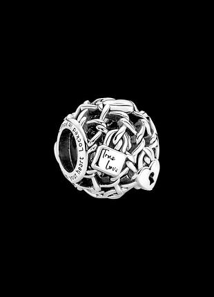 Серебряное ожерелье pandora