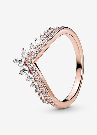 Серебряное кольцо pandora "желание принцессы"