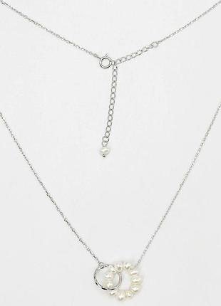 Срібне колье зі вставкою sea shell pearl