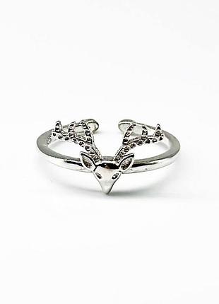 Серебряное кольцо, размер 16,0, вес: 1.5 г