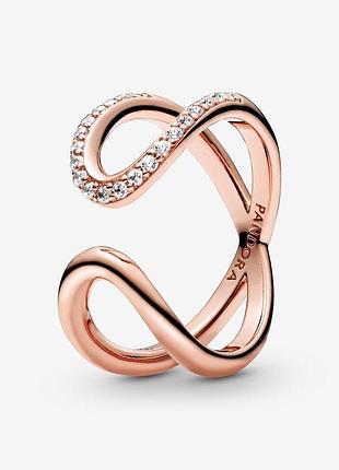 Серебряное кольцо pandora "бесконечность"