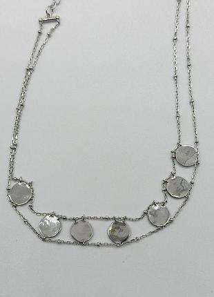 Серебряное колье