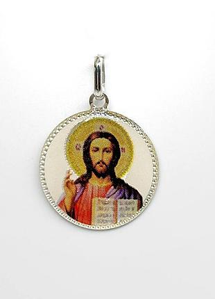 Серебряная подвеска "иисус христос"