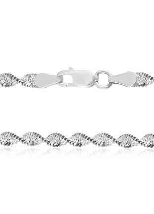 Серебряная цепочка, магия твист (ребекка) (085р), размер 45 см x 0,35 см, вес: 6.8 г
