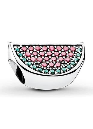 Серебряное кольцо pandora "watermelon"