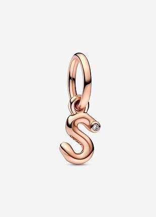 Серебряное ожерелье pandora "литера s"