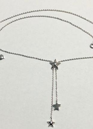 Серебряное колье с фианитами