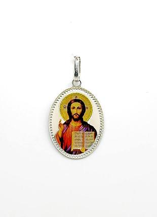 Серебряная подвеска "иисус христос"