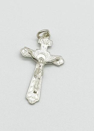 Серебряная подвеска "крестик"