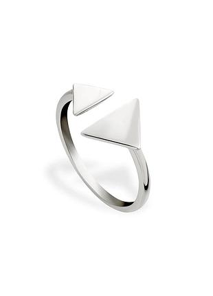 Серебряное кольцо геометрия треугольник, размер 16,5, вес: 1.5 г