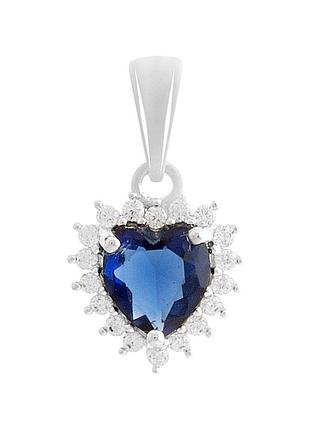 Серебряная подвеска komilfo с сапфиром nano 0.862ct (2188896)