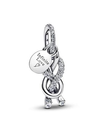 Серебряное ожерелье pandora "бесконечная любовь"