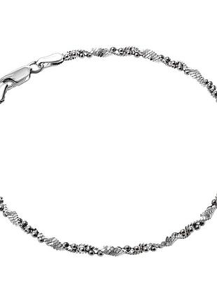 Серебряный браслет, магия твист (ребекка) (852г), размер 19 см x 0,25 см, вес: 3.6 г