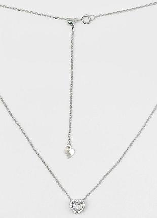 Серебряное колье в стиле "pandora" со вставкой фианит, размер 50 см x 0,1 см, вес: 2.9 г