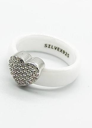 Серебряное кольцо, размер 16,0, вес: 5.5 г