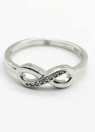 Серебряное кольцо в стиле "tiffany" со вставкой фианит, размер 16,5, вес: 1.8 г