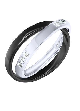 Серебряное кольцо, размер 16,0, вес: 3.6 г