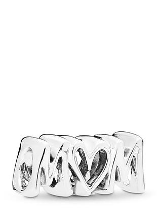 Серебряное кольцо pandora "мама"