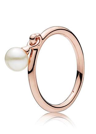 Серебряное кольцо pandora "жемчужина"