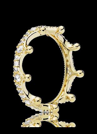 Серебряное кольцо pandora "корона"