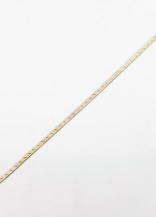 Серебряный браслет, плетение плоская лента, размер 18 см x 0,25 см, вес: 2.2 г