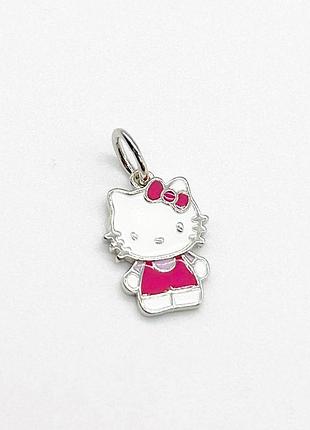 Срібний підвіс "hello kitty"
