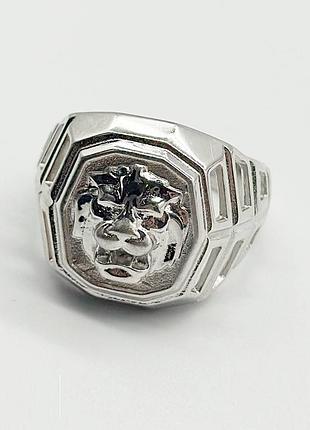 Серебряное кольцо, размер 19,5, вес: 7.8 г