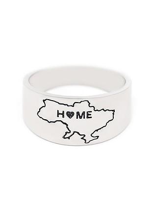 Серебряное кольцо широкая украина home, размер 17,5, вес: 4.8 г