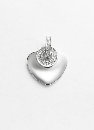 Серебряный подвес родированный п2ф/166