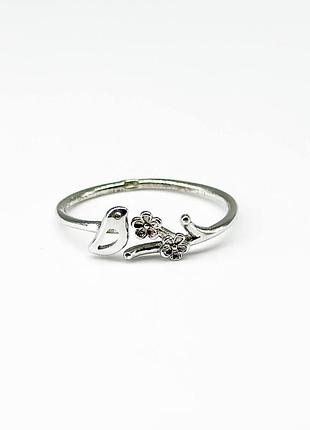 Серебряное кольцо, размер 16,0, вес: 1.0 г
